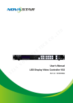 Video Controller VX2 User`s Manual