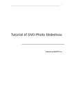 Tutorial of DVD Photo Slideshow Professional Version