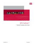 MTS TestSuite™ Fracture Templates User Guide