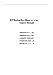 DIV Series Sine-Wave Inverter System Manual