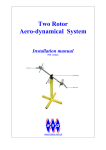 Two Rotor Aero-dynamical System Installation manual