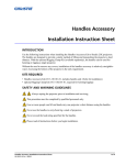 Handles Accessory Installation Instruction Sheet