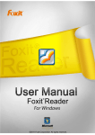 Foxit Reader 4.2 User Manual - WM Schlosser :: Support Ticket