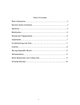 1 Table of Contents Basic Information