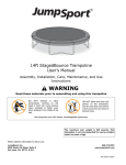 14` StagedBounce Trampoline User`s Manual