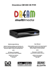 Dreambox DM800 HD PVR User Manual