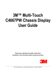 3M™ Multi-Touch C4667PW Chassis Display User Guide