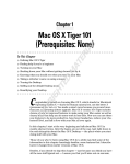Chapter 1 Mac OS X Tiger 101 (Prerequisites: None)