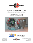 SpeedTalker DeviceNet XP Operation Manual - Electro