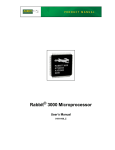 Rabbit 3000 Microprocessor User`s Manual