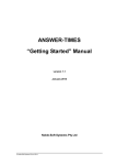 ANSWER-TIMES Getting Started Manual (version 1.1) - iea
