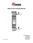 Natural Rock Sample System User`s Manual