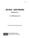 RC30A™ SOFTWARE