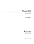 Model 409 Autocorrelator - Spectra