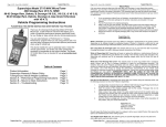 Vehicle Programming Instructions