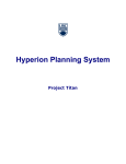 Hyperion Planning System - UBC Information Technology