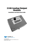 2108 Analog Output Module User Manual
