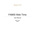 FAMIS Web Time User Manual - Facilities Net Services