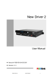 New Driver 2 User Manual