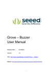 Grove – Buzzer User Manual