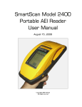 SmartScan Model 2400 Portable AEI Reader User Manual