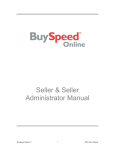 BuySpeed Seller Manual/Seller Administrator Manual