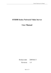 ST8300 Series Network Video Server User Manual