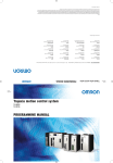 Trajexia motion control system PROGRAMMING MANUAL