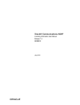 Oracle Communications ASAP Licensing Information User Manual