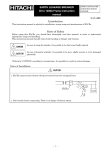 EARTH LEAKAGE BREAKER 30 to 1200A Frame instruction manual