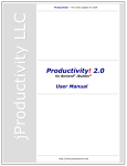 Productivity! User Manual