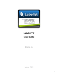 Labelist™ 7 User Guide