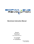 Biopak Benchman Instruction Manual