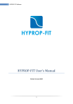 HYPROP-FIT Manual