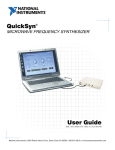 QuickSyn® user`s manual - ni