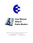 Elpro 455D Radio Modem user manual