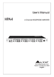 HPA4 4-Channel Headphone Amplifier