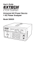 Extech 380820 Universal AC Power Source Manual