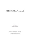 AEROFLO User`s Manual