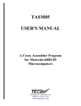 TASM05 USER`S MANUAL - The Engineers Collaborative, Inc.
