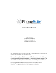 PhoneSuite Console User`s Manual