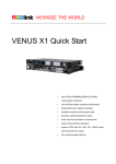 VENUS X1 Quick Start