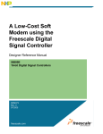 A Low-Cost Soft Modem using the Freescale Digital Signal Controller
