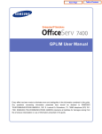 OfficeServ 7400-GPLIM User Manual