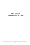 FPC-0102TX Fast Ethernet PC Card