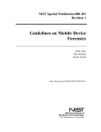 NIST Guidelines on Mobile Device Forensics