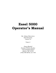 Easel 5000 Operator`s Manual