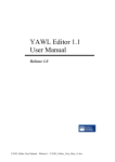 YAWL Editor 1.1 User Manual