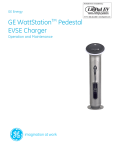 GE WattStationTM Pedestal EVSE Charger