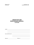 OPERATION AND MAINTENANCE MANUAL IC-35-2F